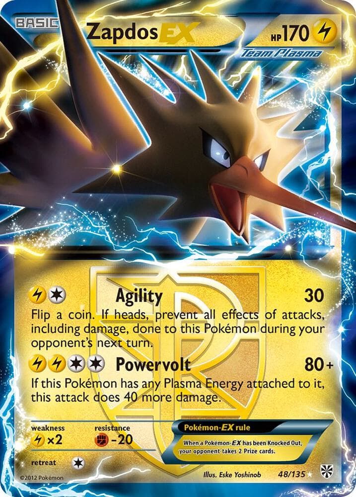 Zapdos EX Team Plasma Basic