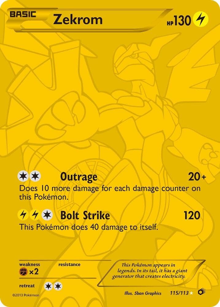 Zekrom 115 Full Art Secret Rare Basic