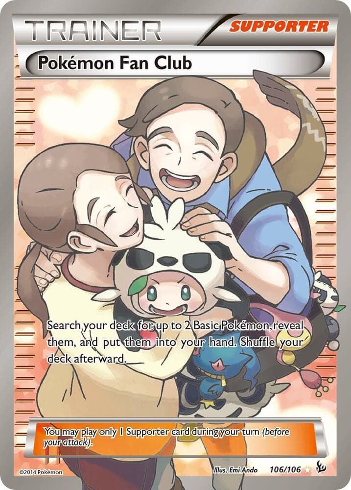 Pokemon Fan Club 106 Full Art Supporter