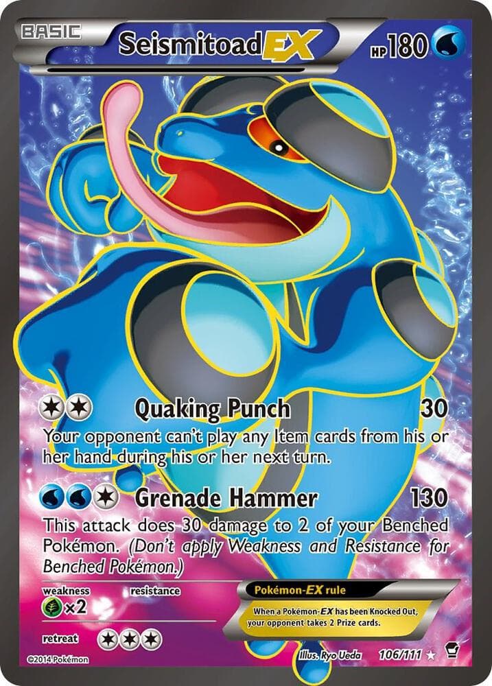 Seismitoad EX 106 Full Art Basic