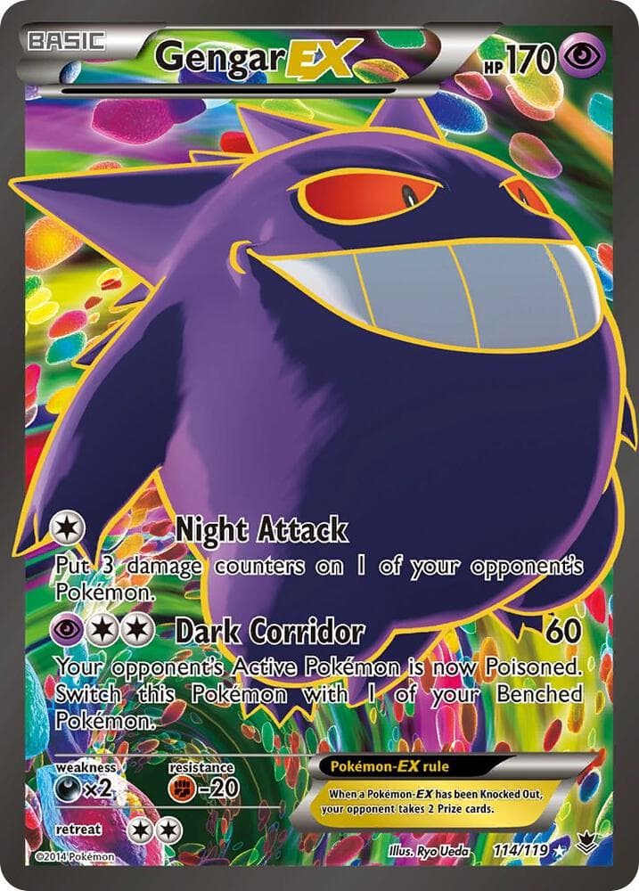 Gengar EX 114 Full Art Basic