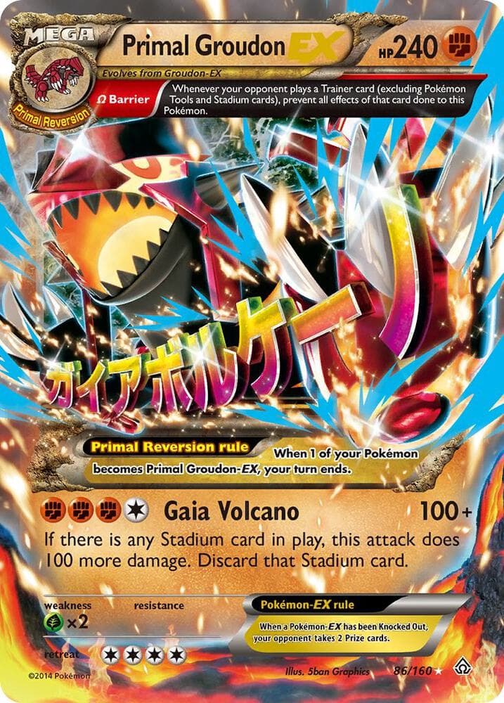 Primal Groudon EX Omega MEGA · EX