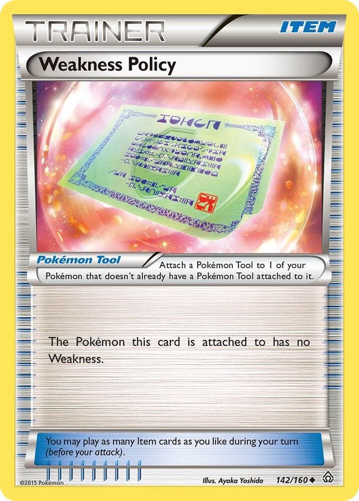 Weakness Policy Pokémon Tool