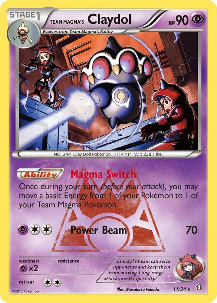 Team Magmas Claydol Stage 1
