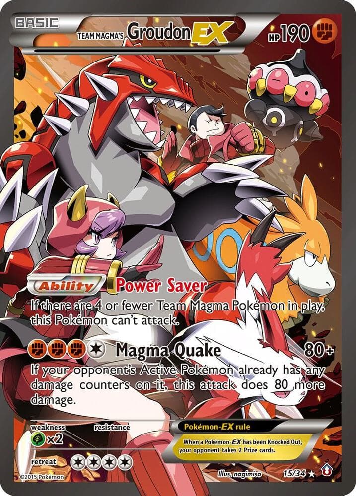 Team Magmas Groudon EX Basic