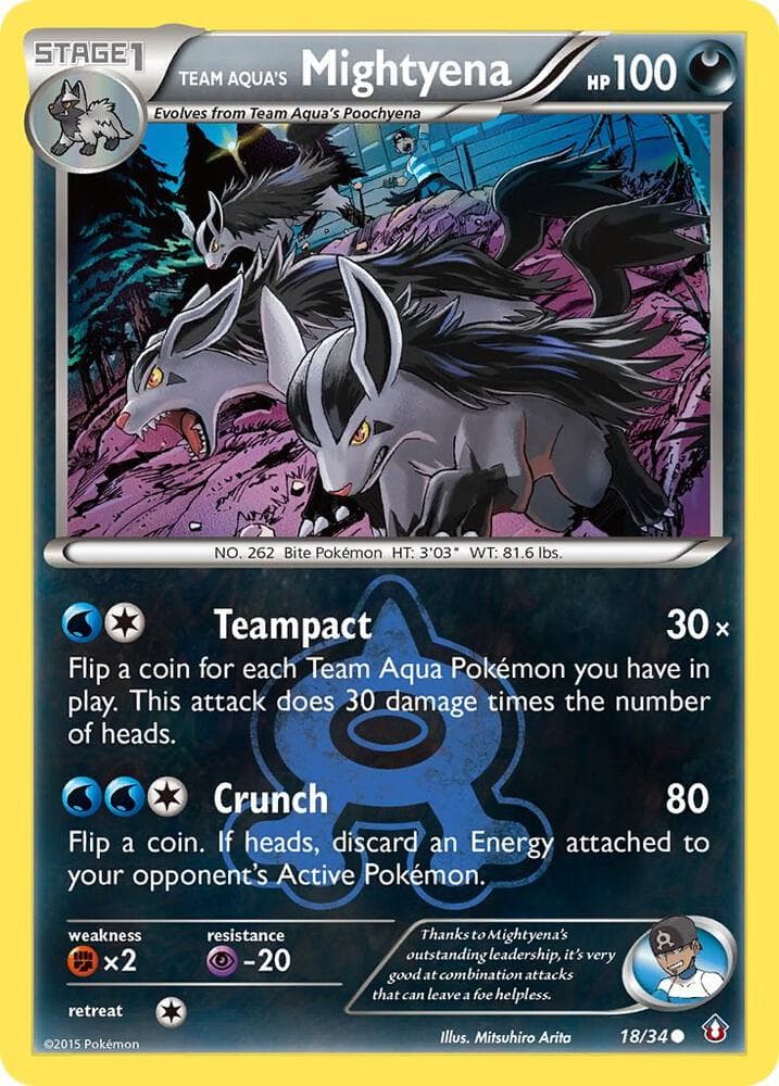 Team Aquas Mightyena Stage 1