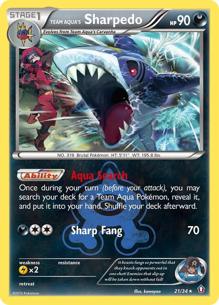 Team Aquas Sharpedo Stage 1