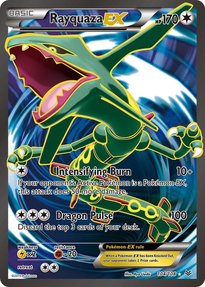 Rayquaza EX 104 Full Art Basic