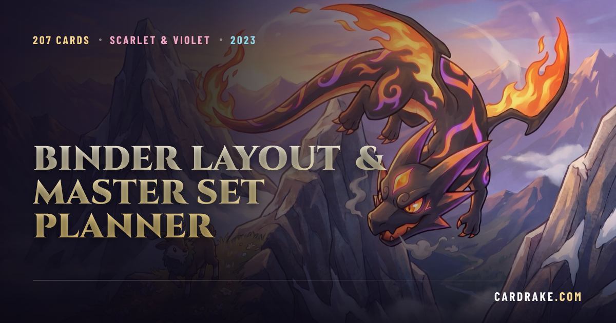 Scarlet & Violet Scarlet & Violet 151 Master Set Binder Layout ...